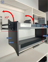 Cesto Elevatório Moderno Multifuncional para Armário de Cozinha com Grande Capacidade de Armazenamento