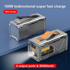 Banco de Energía Portátil PD100W con Supercarga, 50000mAh de Alta Capacidad, con Funciones LED, Cargador Móvil para Laptop y Uso en Exteriores - Product Image 5