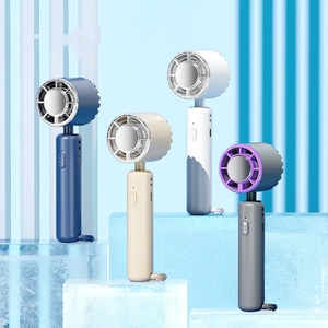 Ventilador de compresa de hielo de mano USB recargable Semiconductor refrigeración portátil pequeña carga Turbo Mini ventilador aire acondicionado - Product Image 3