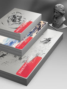 Deli 73941 épaissi <span class=keywords><strong>180g</strong></span> <span class=keywords><strong>papier</strong></span> à croquis Art Art 8K Gouache croquis marqueur peinture <span class=keywords><strong>dessin</strong></span> spécial <span class=keywords><strong>papier</strong></span> <span class=keywords><strong>blanc</strong></span> de haute qualité de haute qualité - Product Image 4