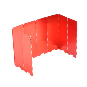 Pare-vent portable pour réchaud de camping, 8 pièces, en alliage d'aluminium anodisé, plaque coupe-vent légère, accessoire de camping - Product Image 2