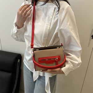 Sacs à bandoulière de luxe pour femmes en PU brillant, écologiques, tendance, à porter en bandoulière, pour le soir, motif géométrique, fermeture éclair - Product Image 5