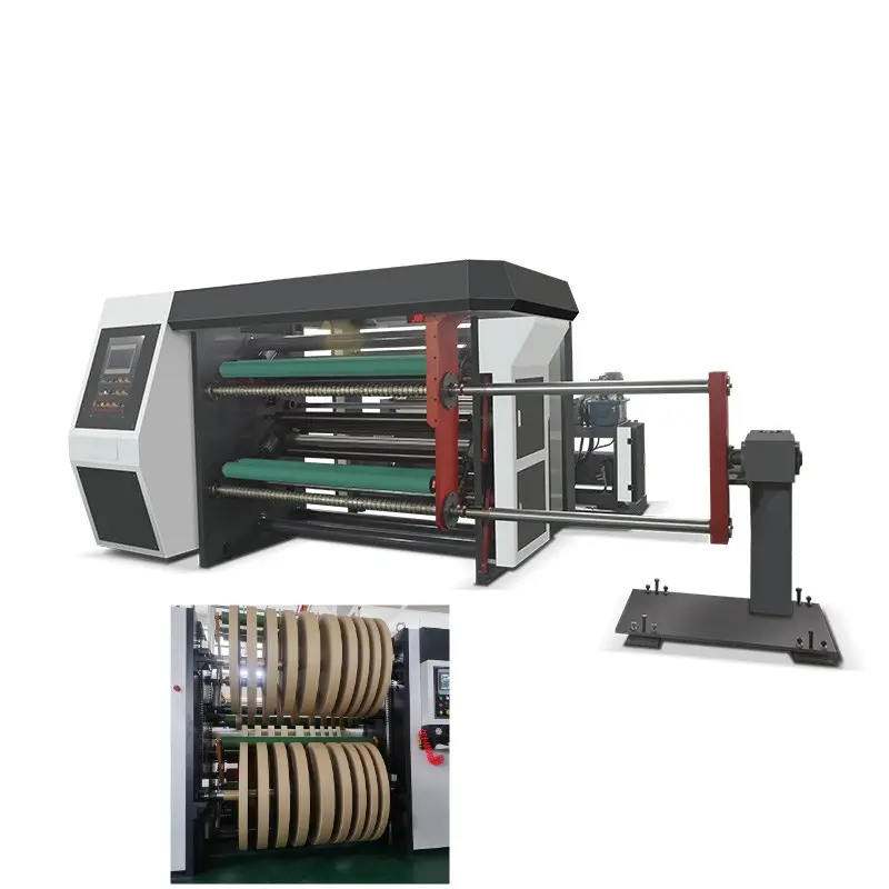 מכונת ריפוף נייר תרמי גליל אוטומטי במהירות גבוהה עבור מחטב גליל נייר קראפט