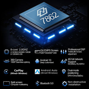 MeiHua 13.3 Lecteur DVD universel pour voiture Octa Core <span class=keywords><strong>Android</strong></span> 13 8 + 128 Carplay 2.0GHz 2K QLED DSP pour 2din GPS WIFI Radio Stéréo - Product Image 3