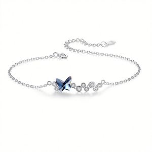 Juegos de Joyería de Lujo con Cristales Azules al por Mayor para Mujer - Regalo para Fiestas y Bodas, Aretes, Collares y Pulseras - Product Image 4