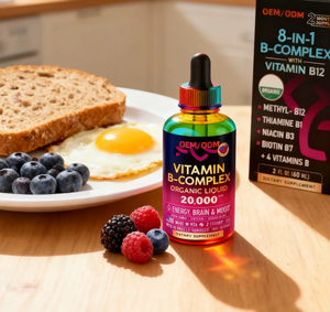 Oem/odm אורגני ויטמין <span class=keywords><strong>b</strong></span>-מורכב נוזל b5 ptothenenic חומצה b12 <span class=keywords><strong>methylcobalamin</strong></span> <span class=keywords><strong>b</strong></span> מורכב נוזל טיפות מורכבות - Product Image 3