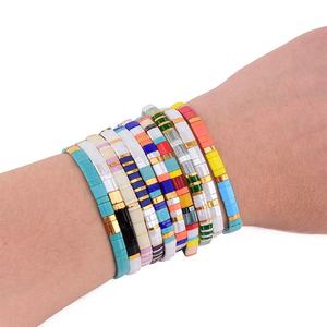 Pulsera <span class=keywords><strong>de</strong></span> cuentas <span class=keywords><strong>de</strong></span> tila plana Bohemia <span class=keywords><strong>miyuki</strong></span>, joyería colorida hecha a mano, <span class=keywords><strong>venta</strong></span> <span class=keywords><strong>al</strong></span> <span class=keywords><strong>por</strong></span> <span class=keywords><strong>mayor</strong></span> - Product Image 3