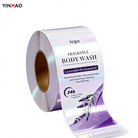 Bouteille de shampoing yingao, étiquettes personnalisées en vinyle adhésif imperméable, autocollants de logo de marque en rouleaux, autocollants de logo personnalisés pour étiquettes d'emballage