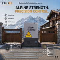 Abridor de Puerta Corredera Automático Fubei de 1500 kg y 750 W con Interruptor Magnético de Límite y Motor de Alta Eficiencia para Seguridad