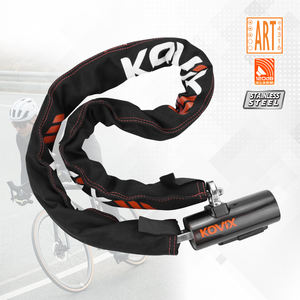 Serrure à chaîne pour vélo, sécurité renforcée, <span class=keywords><strong>antivol</strong></span>, avec clés - Product Image 5