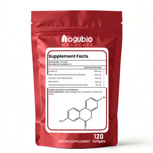 Fournisseur d'usine OEM, formule avancée 5 en 1, gélules molles avec urolithine A, NAD+, resvératrol, CoQ10 et PQQ, 120 gélules molles - Product Image 2