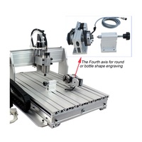 Mini CNC BRICOLAGE Machine 6040 4 axes 1500W Fraisage Gravure Machine pour PCB PVC BOIS