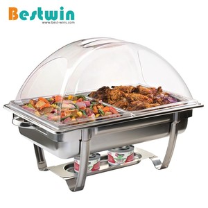 Suministros de cafetería para <span class=keywords><strong>restaurante</strong></span>, tapa enrollable de plástico de policarbonato de tamaño completo, tapa de exhibición, cubierta de cúpula recortada transparente - Product Image 2