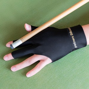 Gant de billard à trois doigts Partners Billiards, main gauche, noir, haute élasticité, protection de la paume unisexe - Product Image 2