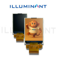 IPS TN 2 Inch 300 Nits TFT-LCD COG FPC Tipe Plug Panel Kustom Resolusi 240x320 Suhu Operasi -20~70C untuk Peralatan Pintar