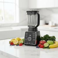 Blender électrique robuste de 1400 W avec commande à bouton, faible niveau sonore, récipient sans BPA, presse-agrumes et mixeur alimentaire pour la maison