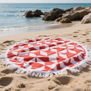 <span class=keywords><strong>Toalla</strong></span> de <span class=keywords><strong>Playa</strong></span> Redonda de Microfibra de Verano, Estilo Hawaiano, Altamente Absorbente, Impresa, Antiarena, con Logotipo Personalizado, Fabricada por OEM - Product Image 1