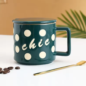 Mug à eau en porcelaine moderne de haute qualité, personnalisable, résistant au lave-vaisselle et au micro-ondes, réutilisable, cadeaux d'affaires pour le petit-déjeuner - Product Image 4