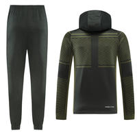 Nouvelle conception de veste à capuche de football pour hommes, veste à capuche chaude d'hiver à manches longues, ensembles de vestes à capuche d'hiver 100% polyester pour hommes