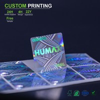 Etiquetas de Seguridad Holográficas con Patrón Cuadrado y Logotipo Personalizado, Ideales para Productos Electrónicos, Pegatinas Anti-Falsificación