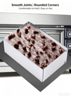 Molde Rectangular Ajustable y Retráctil de Acero Inoxidable para Mousse, Herramientas de Cocina, Anillo para Pastel, Utensilios Cuadrados para Hornear