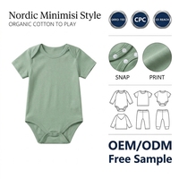 Combinaison pour bébé unisexe, 100% coton, fermeture à boutons pression, été, vente en gros