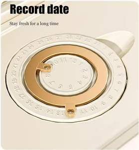 Vente en gros Boîte de rangement pour bocaux de riz de qualité alimentaire Accessoire de cuisine scellé étanche à l'humidité pour céréales diverses Grains Fût de riz - Product Image 5