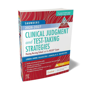 Saunders 2026-2027 : Stratégies de jugement clinique et de gestion des tests – Manuel médical à couverture souple, reliure parfaite, impression de livres personnalisée - Product Image 1