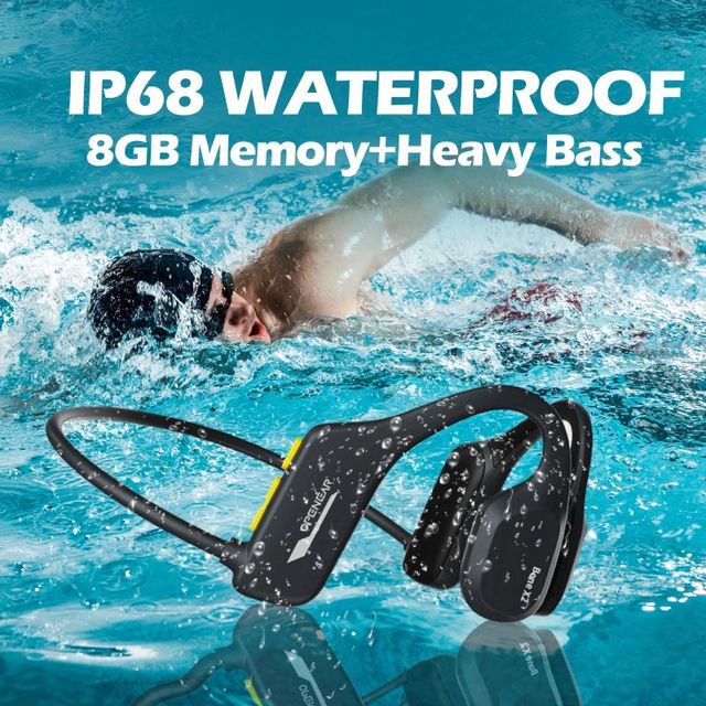 X2  Bone Conduction Mp3 Headset Wireless  5.2 Sports Swimming Training Waterproof Earphones