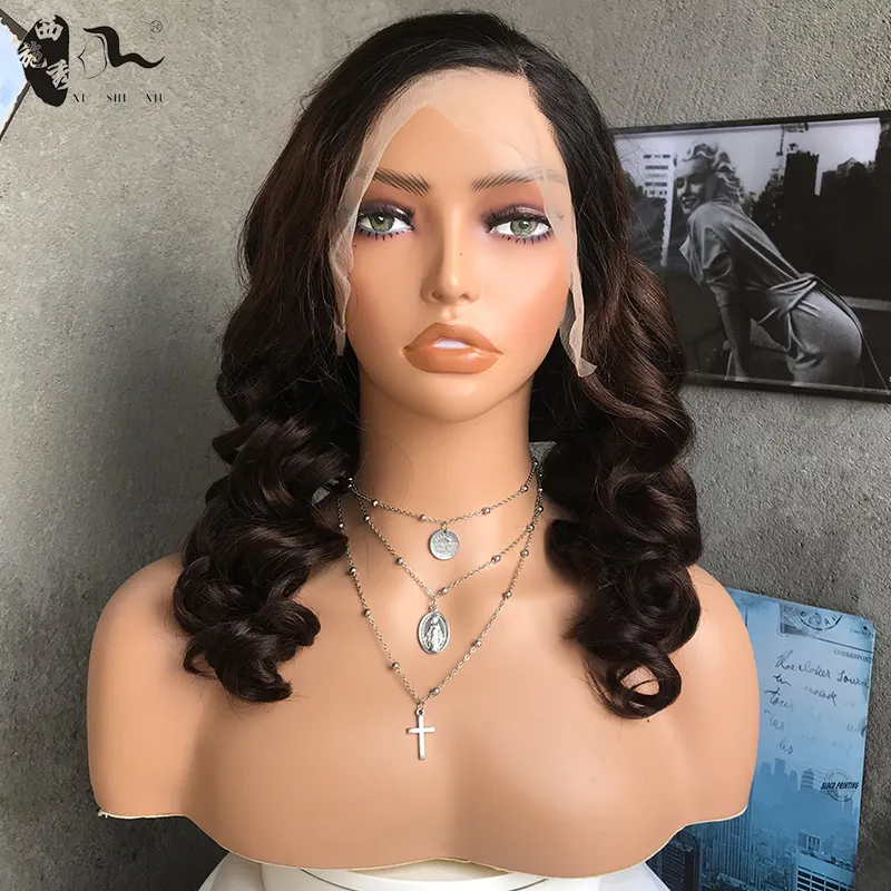 Neuankömmling Großhandel Double Drawn Virgin Echthaar Perücken Peruanische Haar Bouncy Curl Perücken für schwarze Frauen Curly Weaves und Perücken