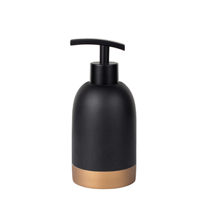 Özel 4 parça siyah mermer etkisi otel ev reçine banyo aksesuar setleri duş odası - Product Image 6