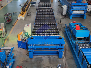 Double Layer Roofing <b>Sheet</b> Roll Forming Machine Steel Roof Making Machine - Product Image 2