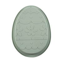 Moule en silicone pour œuf de dinosaure de Pâques-Moule à thème lapin pour gâteaux et desserts créatifs, outil de cuisson bricolage résistant à la chaleur