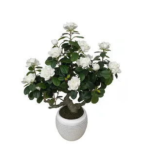 Outdoor High Quality Decorative Silk Plastic Large Faux Artificial Potted Tree For Sale Blossom Tree For Weddings