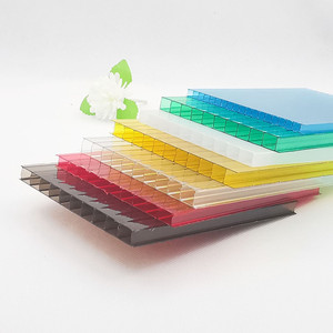 PC Solar Panels Double Wall <strong>Transparent</strong> <strong>Plastic</strong> Greenhouse <strong>Roof</strong> Pc Hollow Sheet - Product Image 1