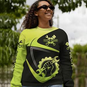 <span class=keywords><strong>Pull</strong></span> d'hiver personnalisé avec nom imprimé Mécanicien <span class=keywords><strong>Pull</strong></span> unisexe personnalisé pour homme femme Idée cadeau Papa Lui Anti-boulochage - Product Image 5