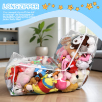 Aufbewahrungs-Sitzsack für Kuscheltiere - Extra Großer Wasserdichter Spielzeug-Organizer-Sessel für Kinder, Mädchen, Jungen (Kein Füllstoff enthalten)