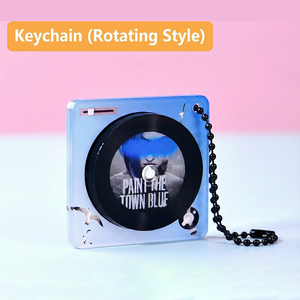 Porte-clés en acrylique NFC, mini <span class=keywords><strong>CD</strong></span>, disque vinyle personnalisé, porte-clés musical, mini album DIY, cadeau - Product Image 4