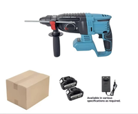 Marteau perforateur rotatif multifonction portable sans fil rechargeable 21V sans balais, qualité industrielle OEM, pour la construction électrique