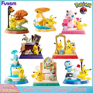 Figurines décoratives originales Funism Pokémon Pikachu et ses amis Pikachu Ditto Mimikyu Piplup Squirtle mignonnes - Product Image 2