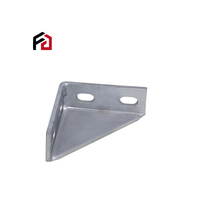 Nouveauté 2025 – Support d'angle triangulaire en acier galvanisé marque Fengchen, quatre trous, 5 mm, revêtement en zinc 65 µm, léger et standard