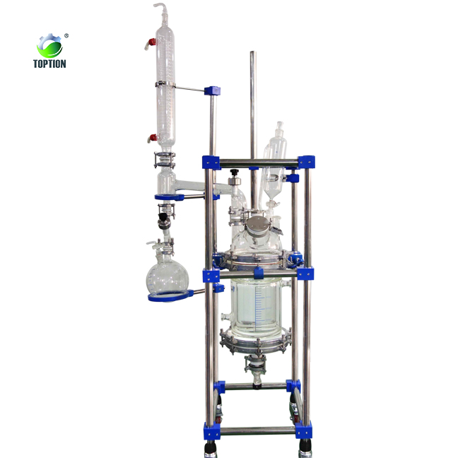5л кожух стеклянный реактор Nutsche Фильтр для кристаллизации