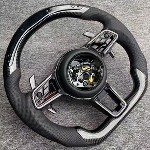 Volante de Fibra de Carbono LED para Porsche Panamera, Macan, Cayenne, Taycan, Cayman 718, GT4 RS, 911, 911 RS, 911.2 - Product Image 6
