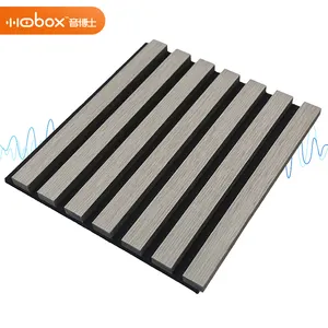 China Supplier Sound Absorption Wood Grille Plate Mdf Decorative Wall Slatted Board Wooden Acoustic Panels