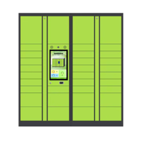 Boîte de colis intelligente personnalisée pour entrepôt extérieur, avec casiers de livraison express pour appartements et système de gestion de contenus Ark Lockers