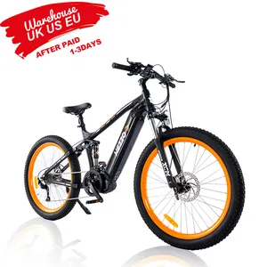 HEZZO 27.5 "BAFANG M600 48V 500W MID DRIVE Xe Đạp Điện 120nm Mô-men Xoắn Mạnh Mẽ Emtb 17.5AH Xe Đạp Điện Dành Cho Người Lớn Leo Núi