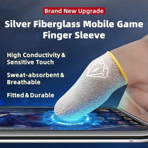 Mới Nâng Cấp Sợi Thủy Tinh Chống-Mồ Hôi Ngón Tay Cái Màn Hình Cảm Ứng Ngón Tay Bao Gồm Ngón Tay Tay Áo Cho Điện Thoại Di Động Chơi Game - Product Image 2