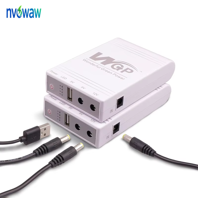 WGP Mini DC UPS 10400mAh Lithium Battery Single Phase with 6 Hours Backup Power 5V/9V/12V for WiFi Router