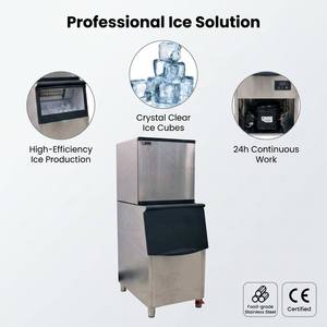 Máquinas de Hielo Comerciales de Alto Rendimiento con PLC y Refrigeración por Agua, Capacidad de 190 kg para Hoteles - Product Image 2