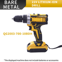 Perceuse sans fil 21V, perceuse électrique à double vitesse 10MM, ensemble de perceuse avec deux batteries, ensemble de 24 pièces